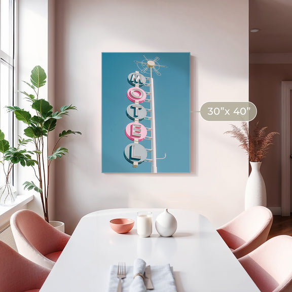 Retro Motel Pop Art Photo - Sage and Rose Prints