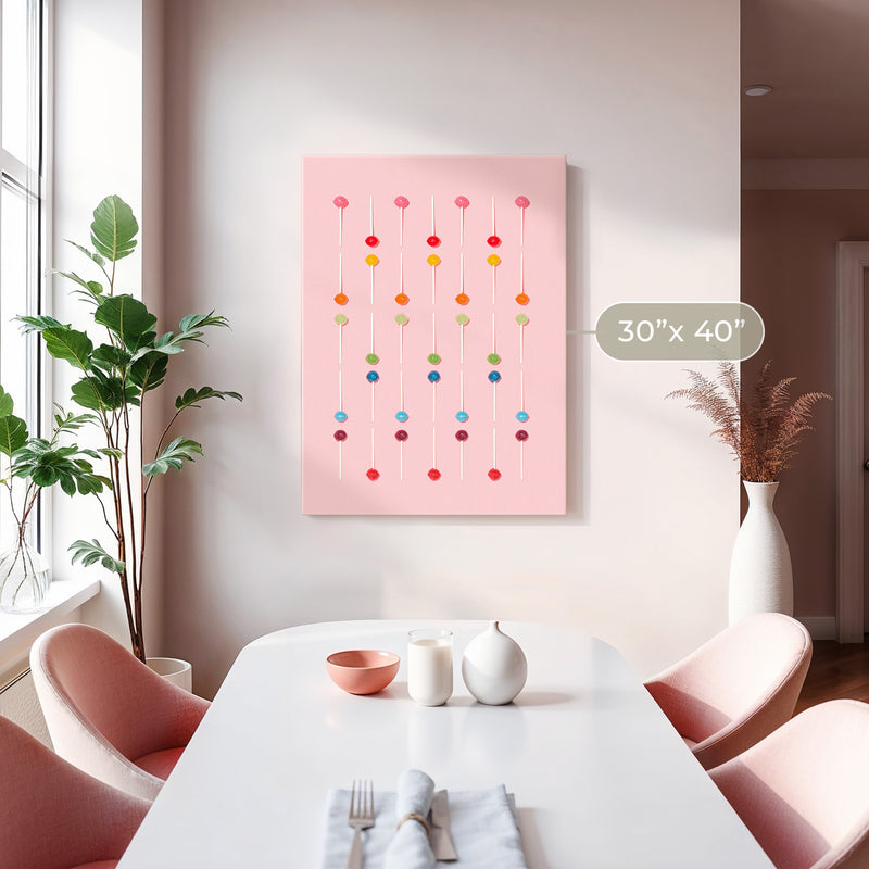 Blush Pink Lollipop Pattern Photo No1 - Sage and Rose Prints