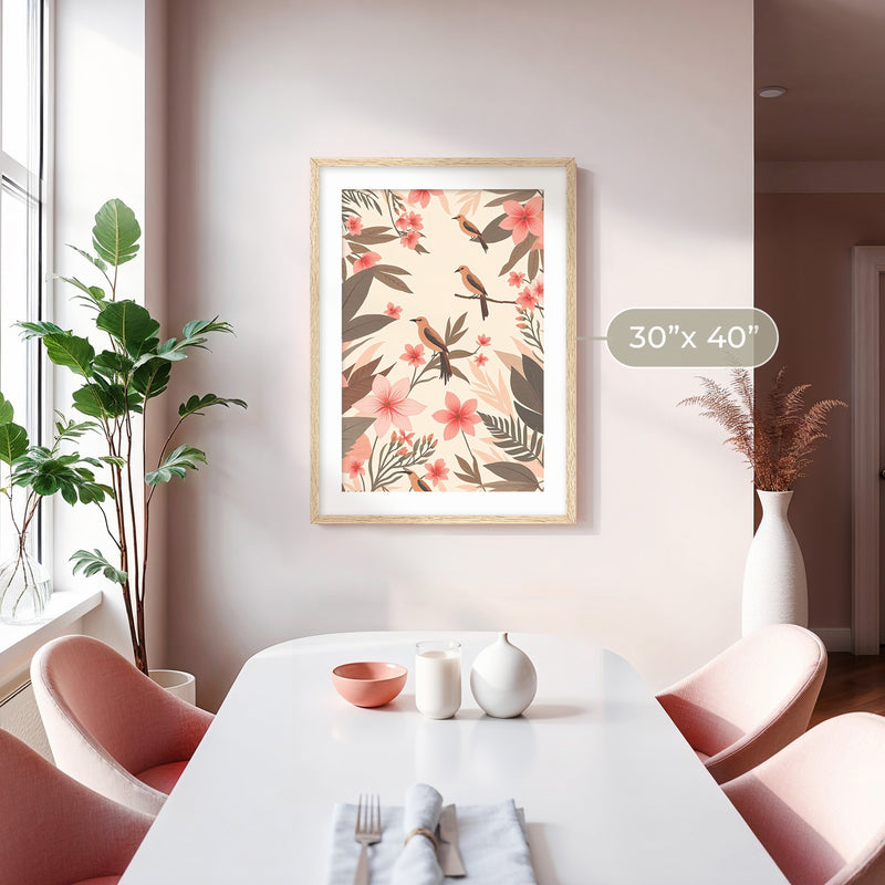 Boho Blush Paradise Print - Sage and Rose Prints