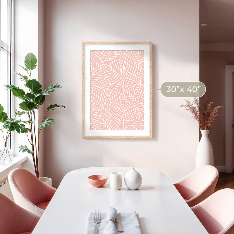 Maximalist Hash Pattern Print - Sage and Rose Prints