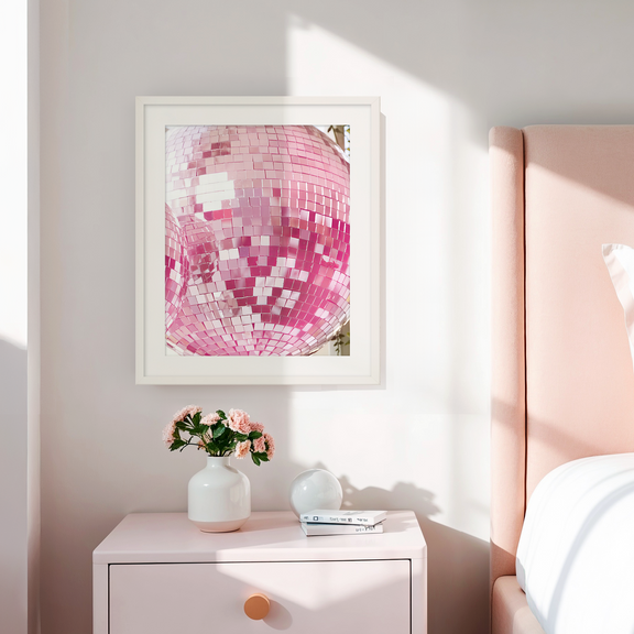 Pink Sparklecore Disco Ball Photo No1 - Sage and Rose Prints