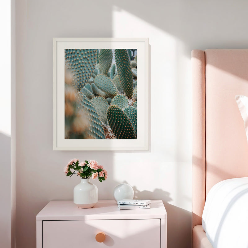Prickly Pear Geometric Cactus Photo No2 - Sage and Rose Prints