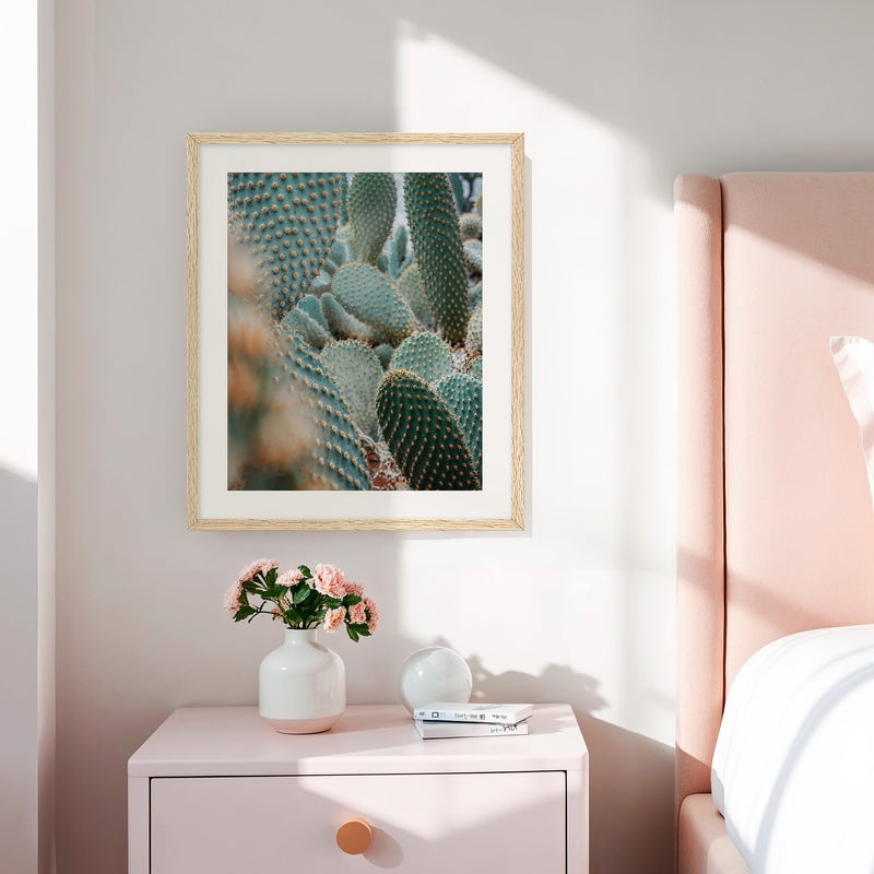Prickly Pear Geometric Cactus Photo No2 - Sage and Rose Prints