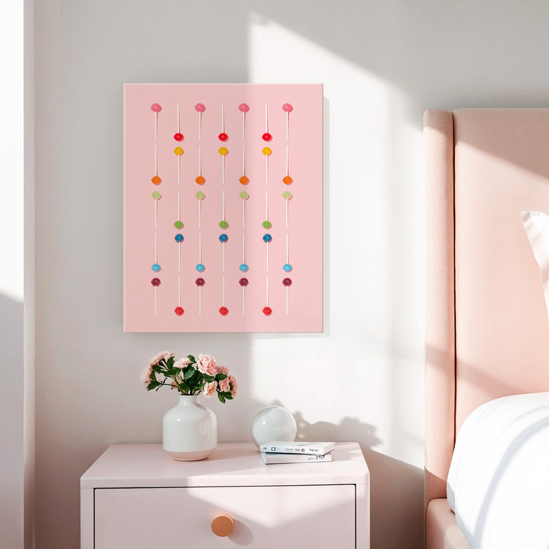 Blush Pink Lollipop Pattern Photo No1 - Sage and Rose Prints