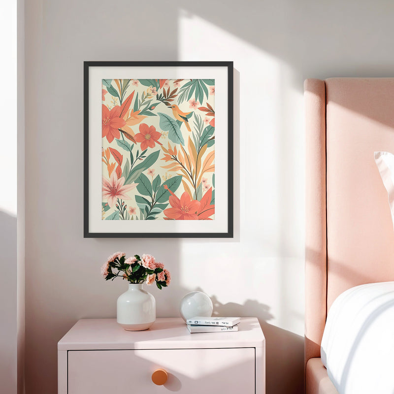 Bright Tropical Deco Prints - Sage and Rose Prints