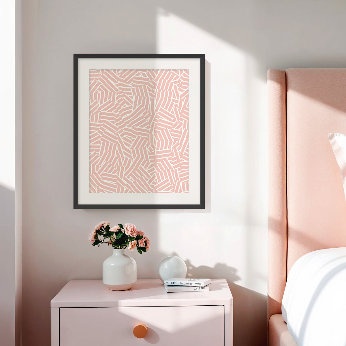 Maximalist Hash Pattern Print - Sage and Rose Prints