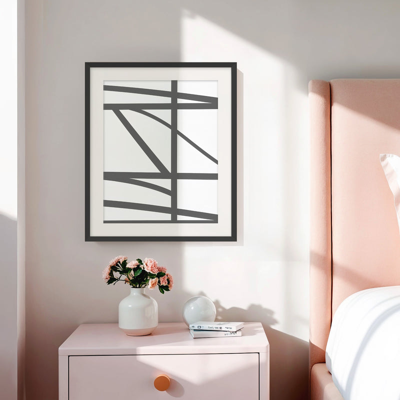 Minimalist Dove Grey Print - Sage and Rose Prints