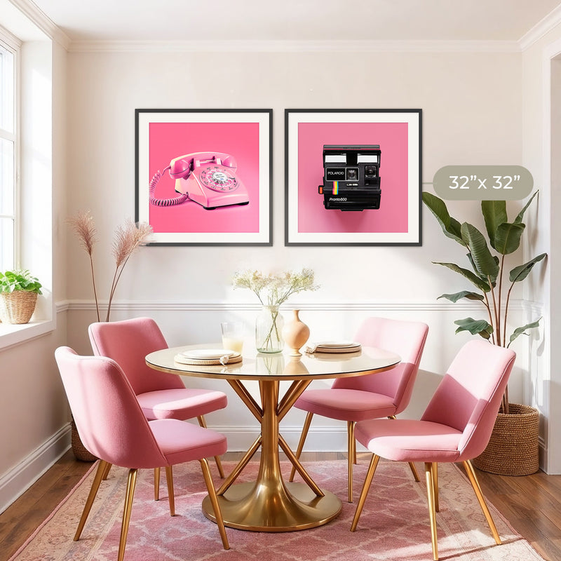 Pink Wall Art Retro Photo 01-2x - Sage and Rose Prints