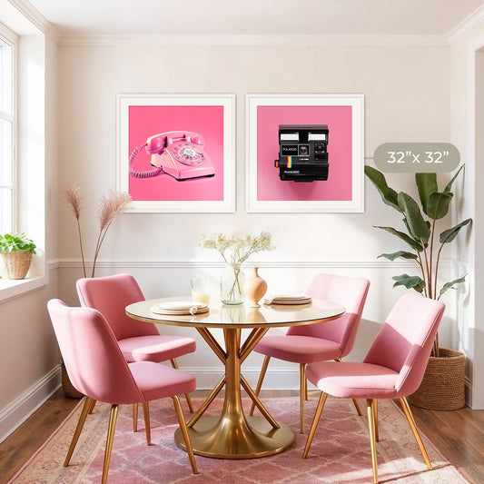 Pink Wall Art Retro Photo 01-2x - Sage and Rose Prints