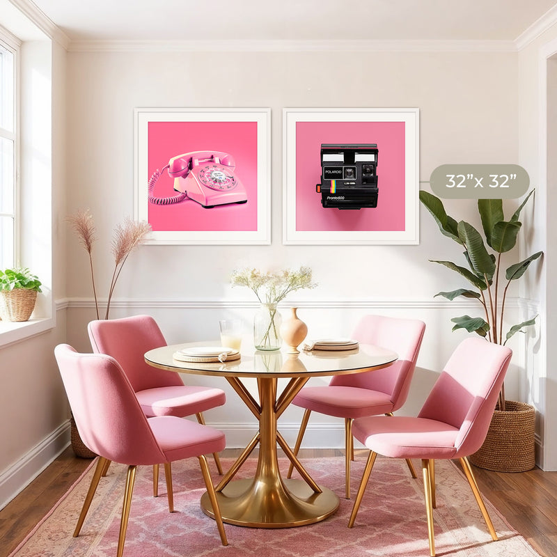 Pink Wall Art Retro Photo 01-2x - Sage and Rose Prints