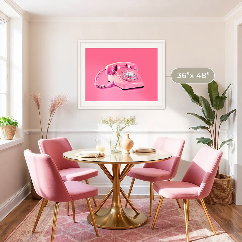 Pink Wall Art Retro Photo 01-1x - Sage and Rose Prints