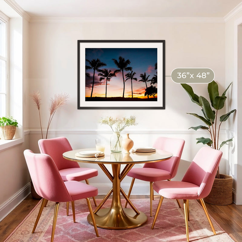 Palm Trees Sunset Photo Print - Sage and Rose Prints