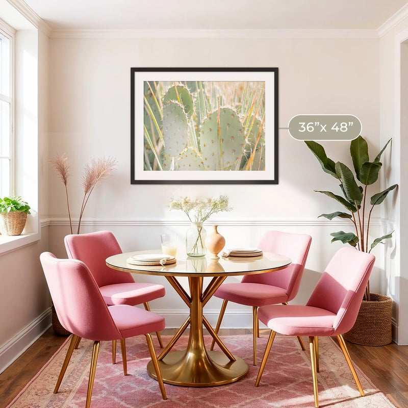 Prickly Pear Cactus Desert Photography No1 - Sage and Rose Prints