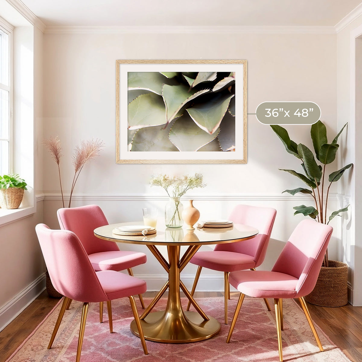 Agave Cactus Geometric Desert Photo Print No1 - Sage and Rose Prints