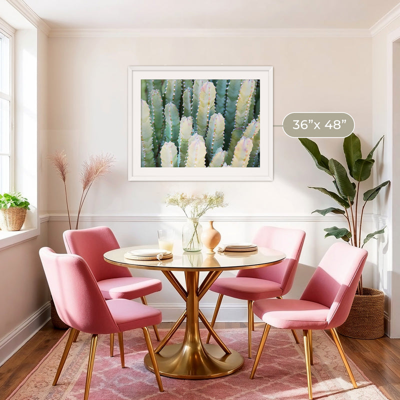 Moroccan Mound Cactus Geometric Photo No1 - Sage and Rose Prints