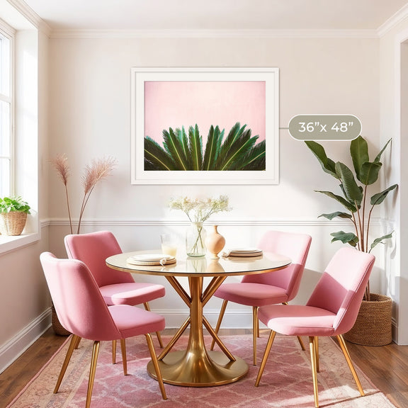 Tropical Leaves and Soft Pink - Sage and Rose Prints