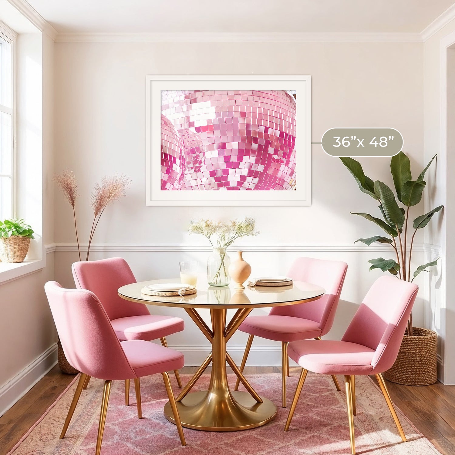 Pink Sparklecore Disco Ball Photo - Sage and Rose Prints