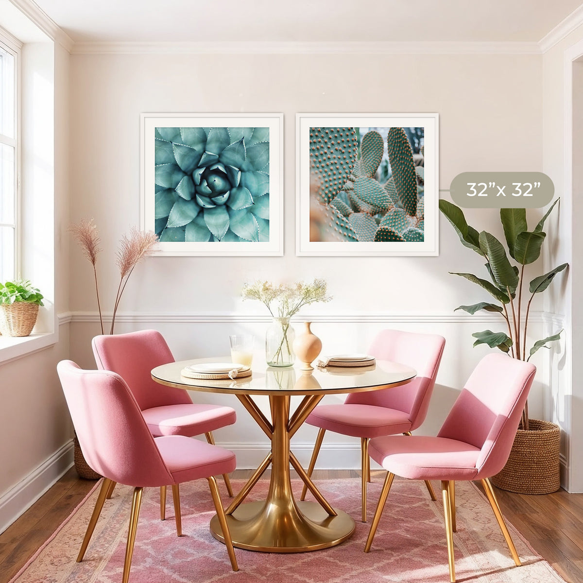 Geometric Cactus Patterns 2 Photo Set - Sage and Rose Prints