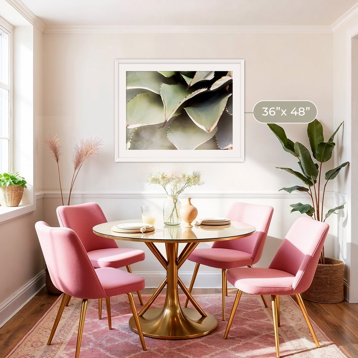 Agave Cactus Geometric Desert Photo Print No1 - Sage and Rose Prints