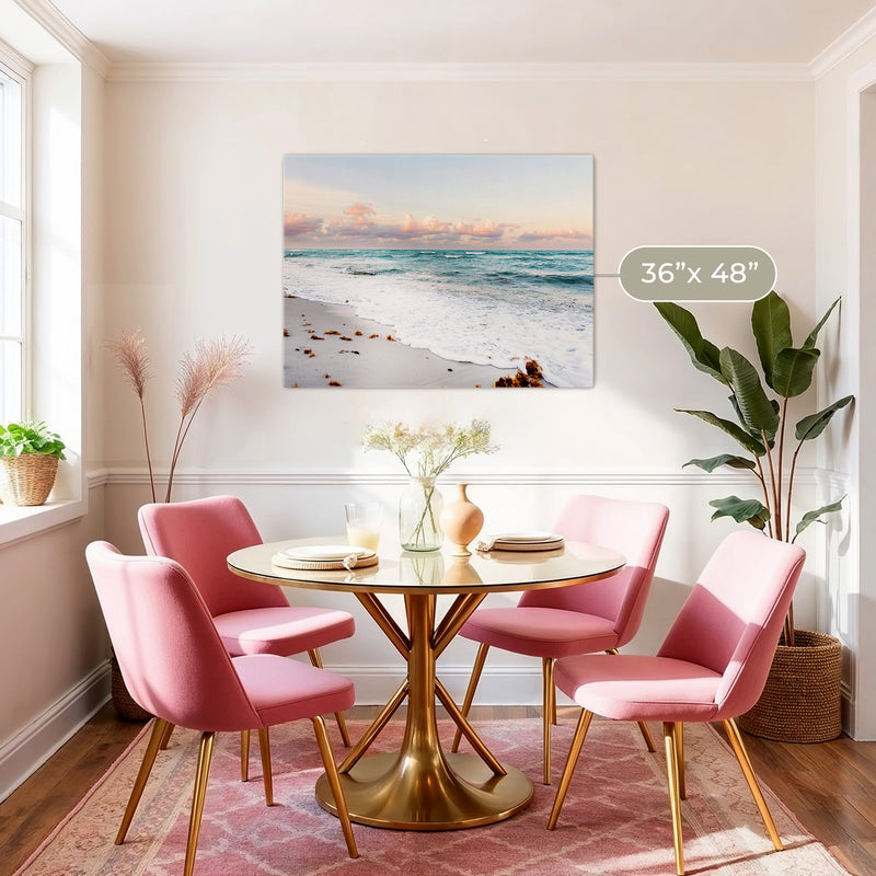 Soft Pastel Miami Beach Ocean Photo - Sage and Rose Prints