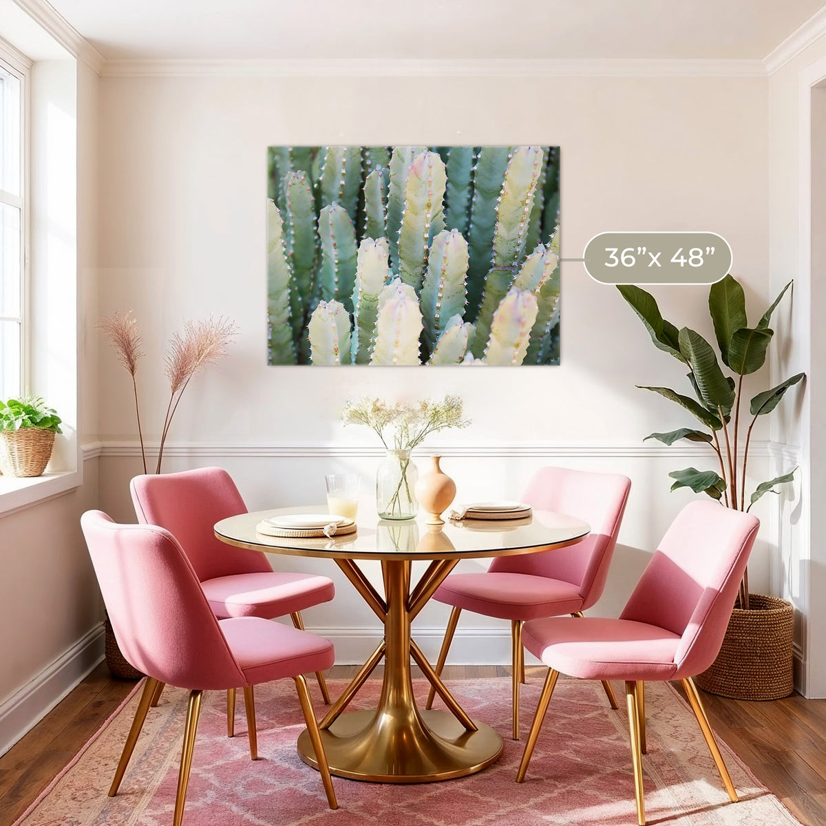 Moroccan Mound Cactus Geometric Photo No1 - Sage and Rose Prints