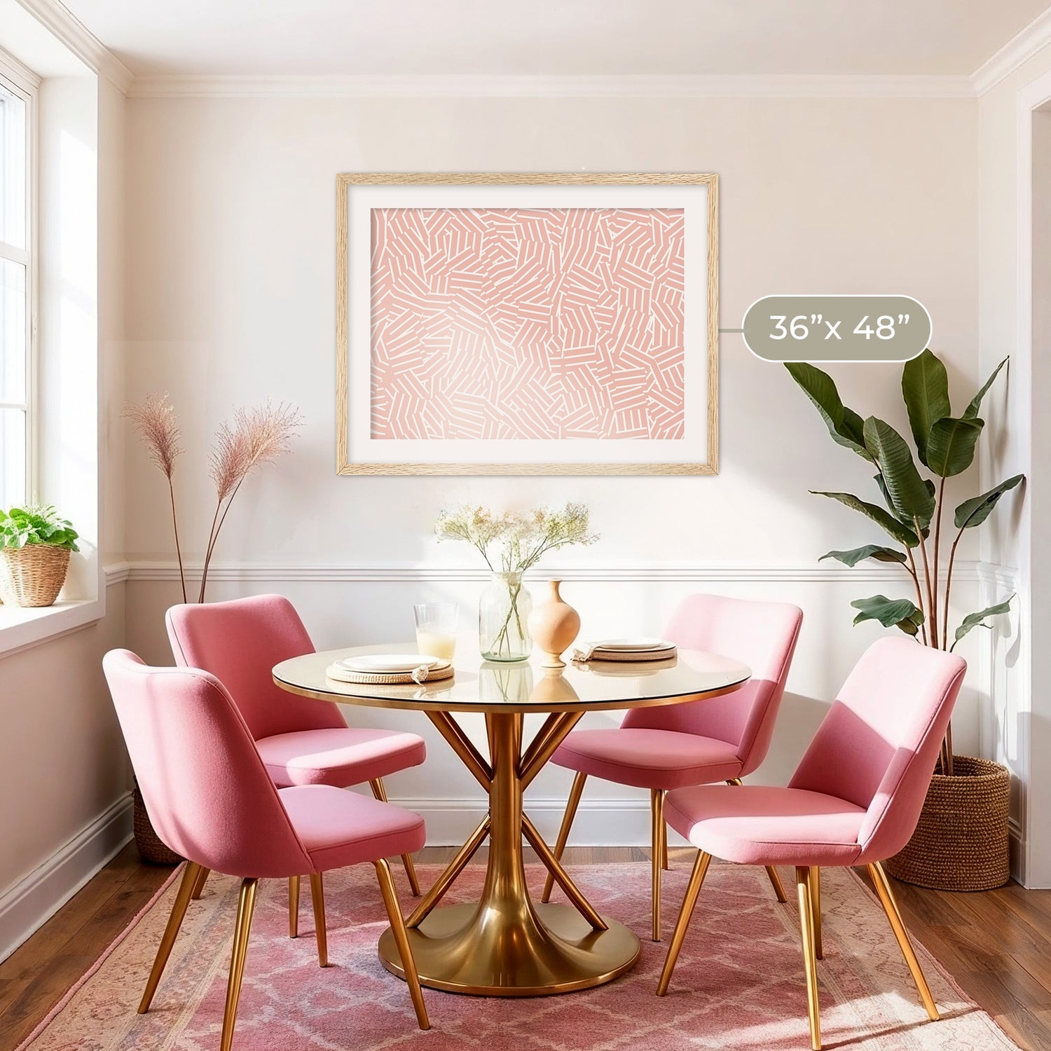 Maximalist Hash Pattern - Sage and Rose Prints