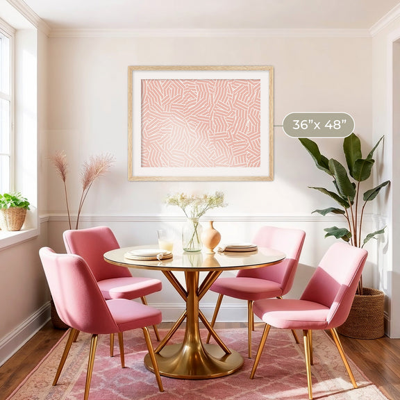 Maximalist Hash Pattern - Sage and Rose Prints