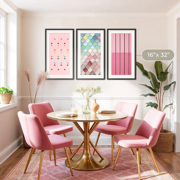 Pink Maximalist 3 Photo Set - Sage and Rose Prints