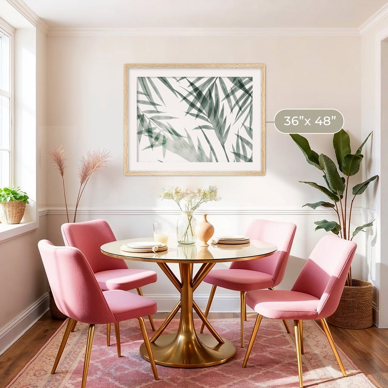 Palm Watercolor Print - Sage and Rose Prints