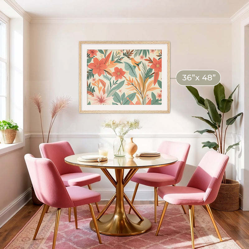 Tropical Deco Prints - Sage and Rose Prints