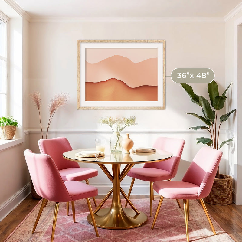 Dusty Rose Wabi Sabi Art - Sage and Rose Prints