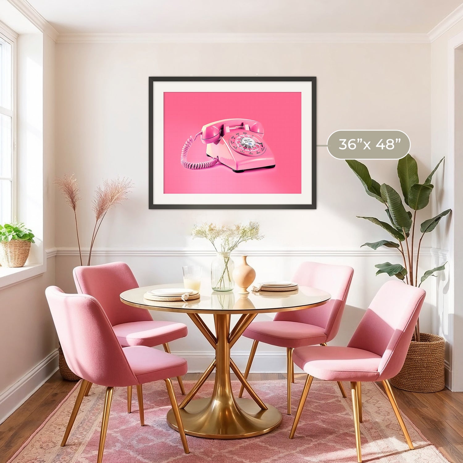Pink Wall Art Retro Photo 01-1x - Sage and Rose Prints