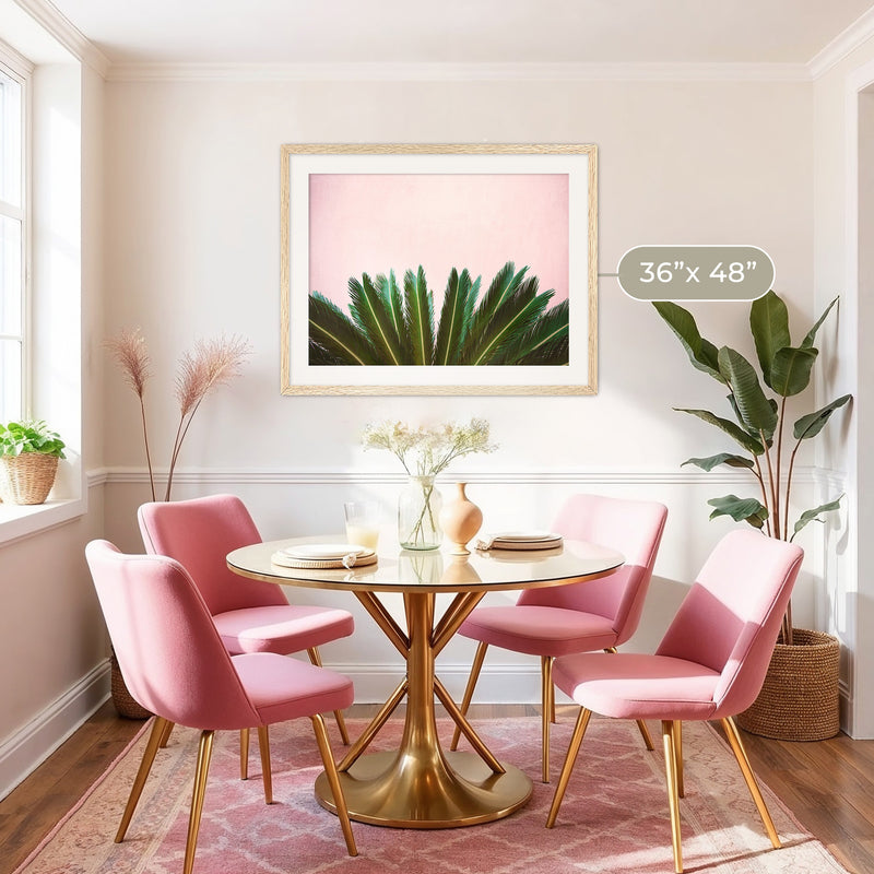 Tropical Leaves and Soft Pink - Sage and Rose Prints