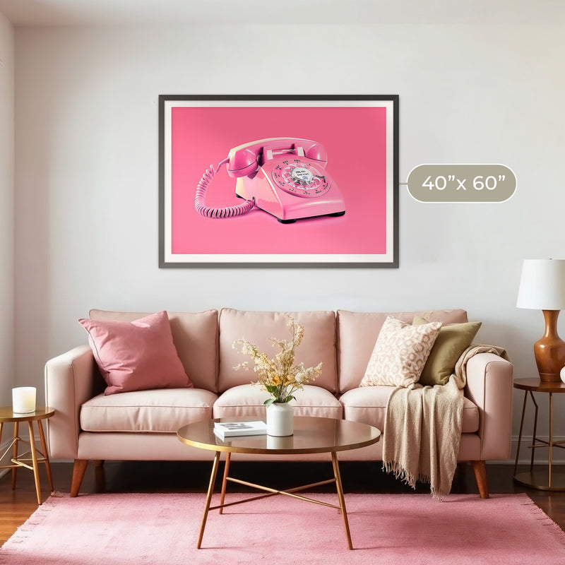 Pink Wall Art Retro Photo 01-1x - Sage and Rose Prints