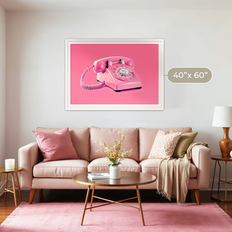 Pink Wall Art Retro Photo 01-1x - Sage and Rose Prints