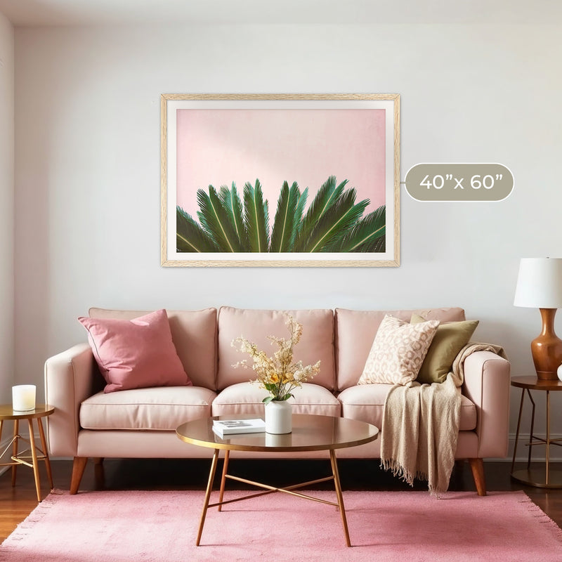Tropical Leaves and Soft Pink - Sage and Rose Prints