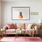 Pink Cactus Wall Art - Sage and Rose Prints