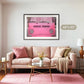 Pink Retro VW Van Photo - Sage and Rose Prints