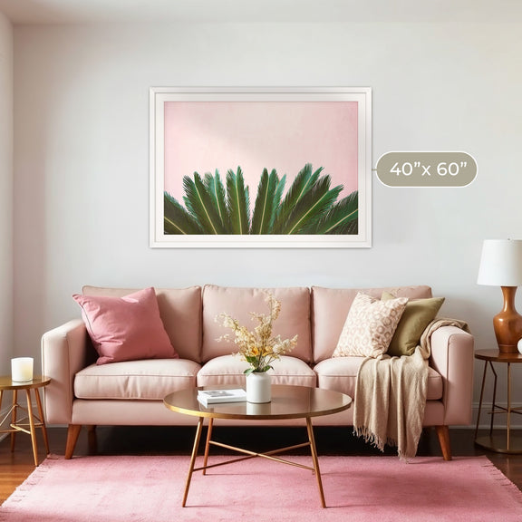Tropical Leaves and Soft Pink - Sage and Rose Prints