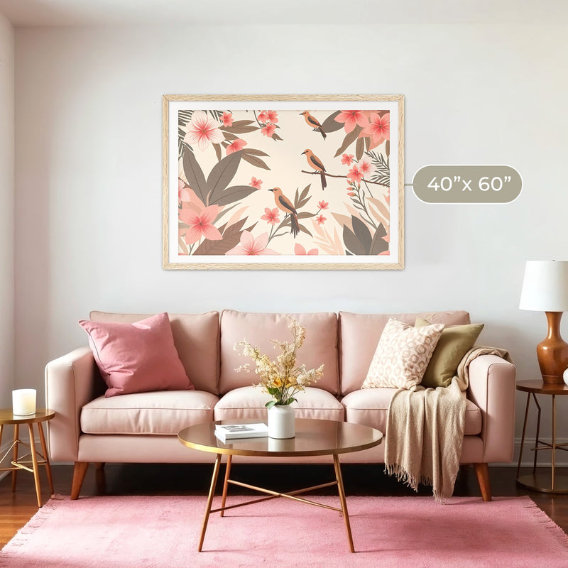 Boho Blush Paradise Print No2 - Sage and Rose Prints