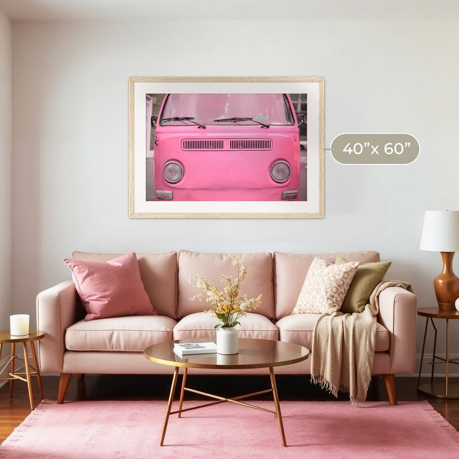 Pink Wall Art Retro Photo 04-1x - Sage and Rose Prints