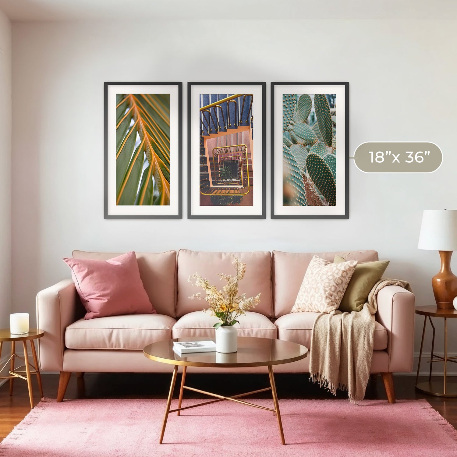 Geometric Repetition 3 Photo Set - Sage and Rose Prints