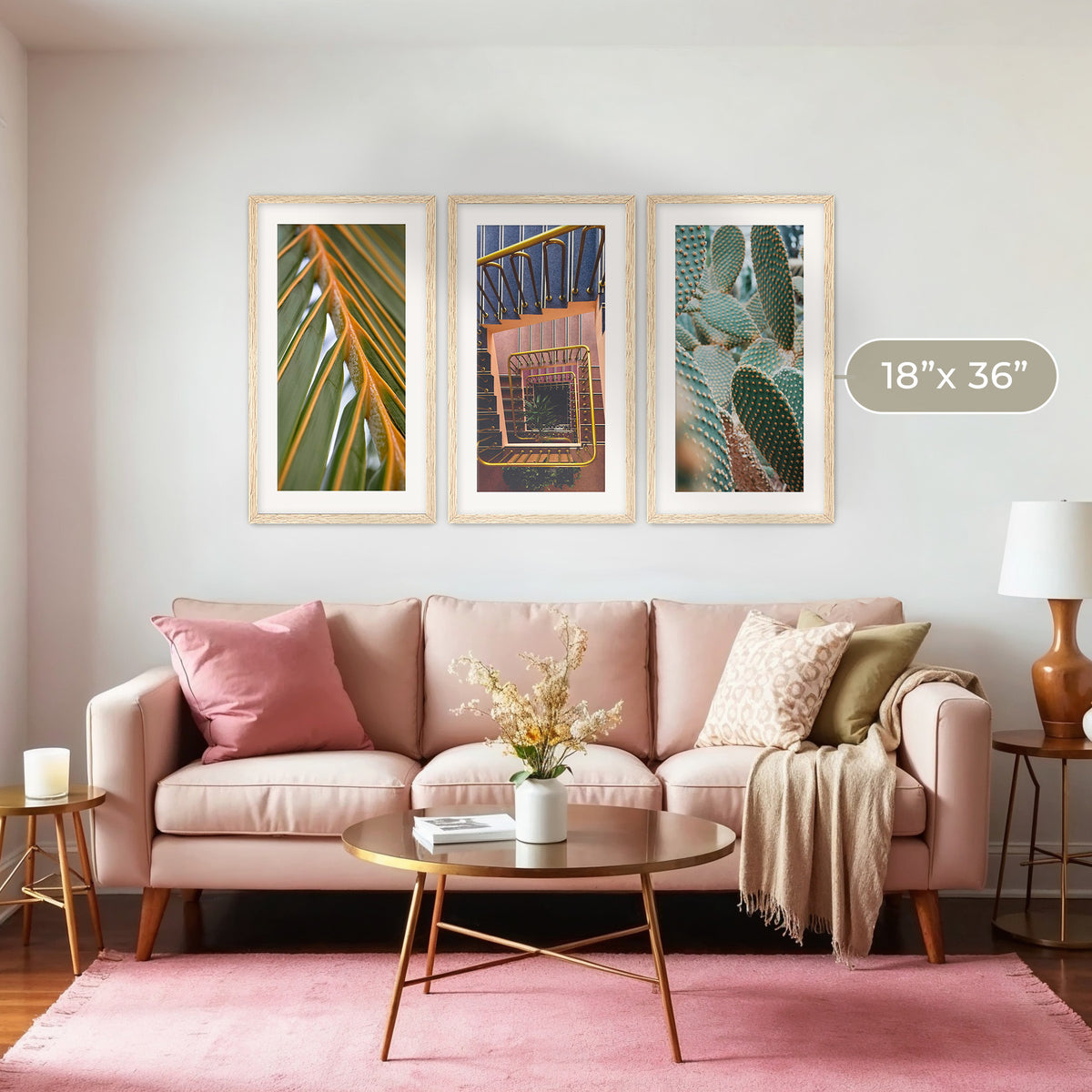 Geometric Repetition 3 Photo Set - Sage and Rose Prints