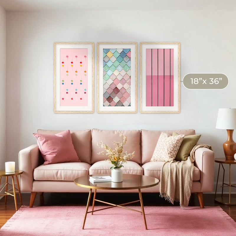 Pink Maximalist 3 Photo Set - Sage and Rose Prints