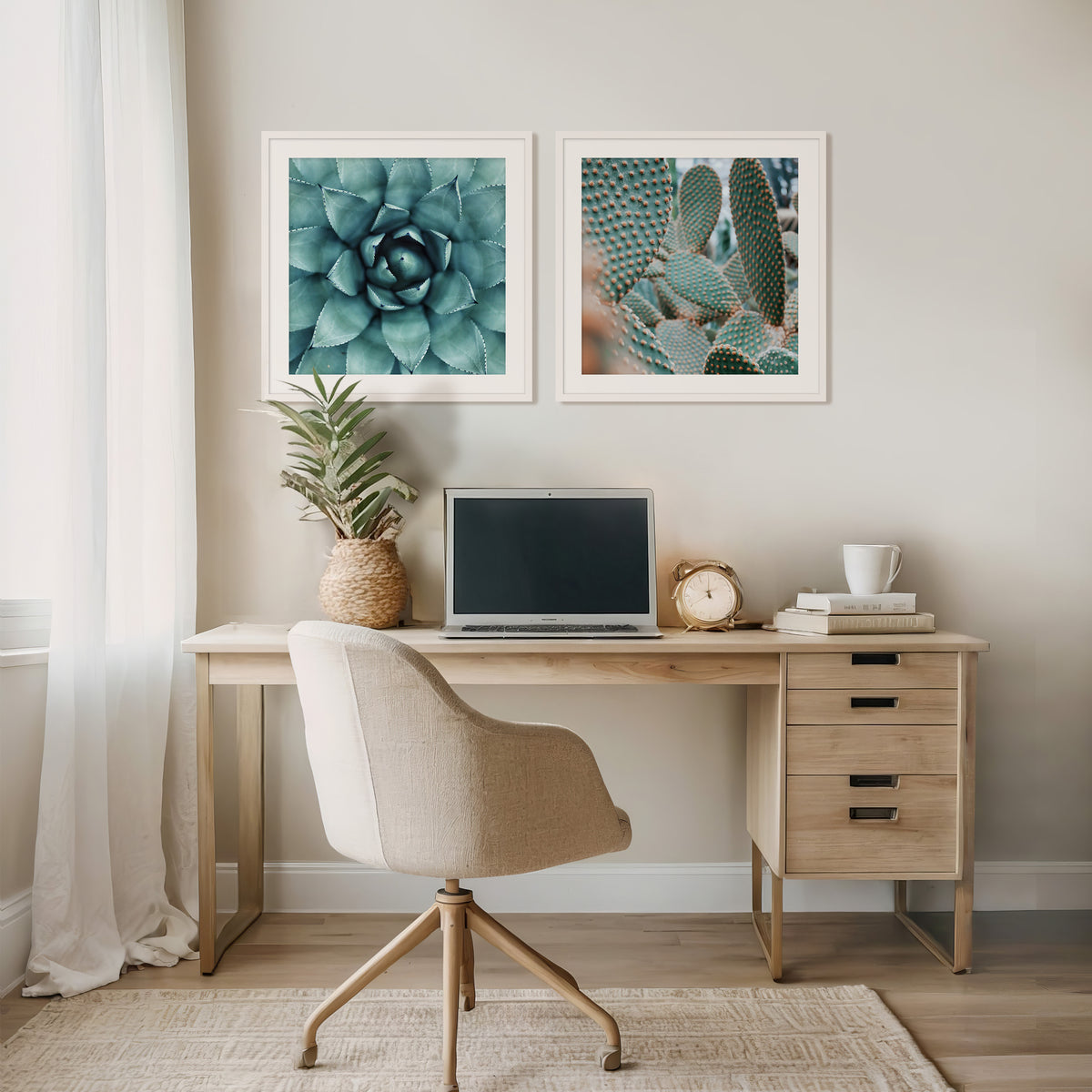 Geometric Cactus Patterns 2 Photo Set - Sage and Rose Prints