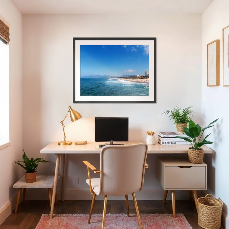 Royal Blue Beach Photo Print - Sage and Rose Prints