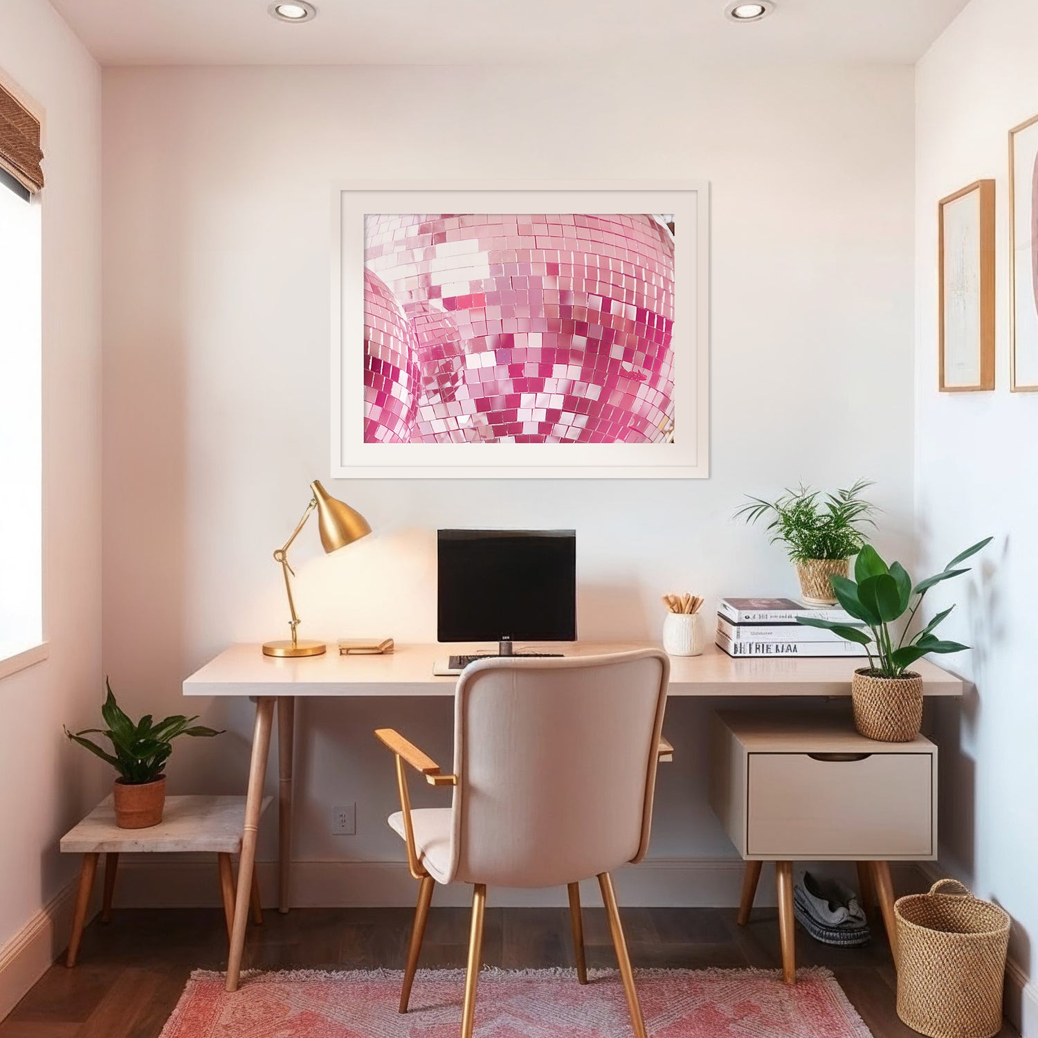 Pink Sparklecore Disco Ball Photo - Sage and Rose Prints