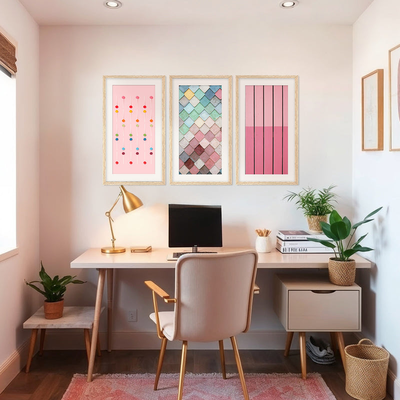 Pink Maximalist 3 Photo Set - Sage and Rose Prints