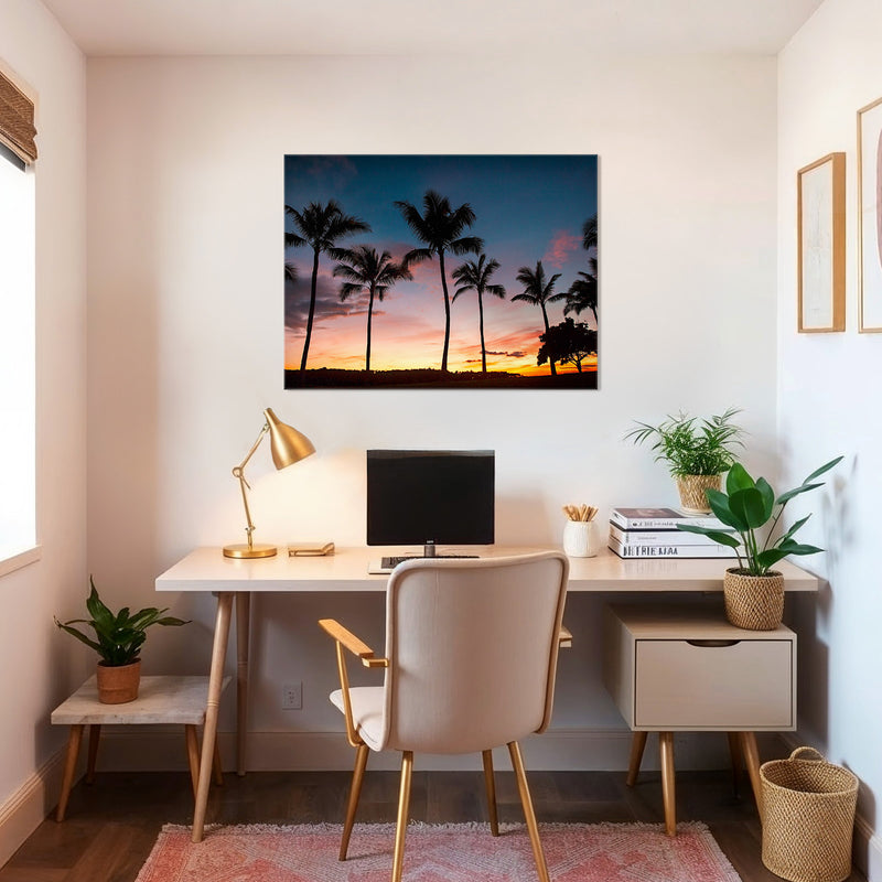 Palm Trees Sunset Photo Print - Sage and Rose Prints