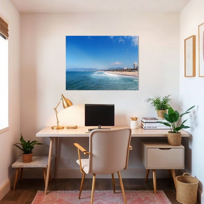 Royal Blue Beach Photo Print - Sage and Rose Prints
